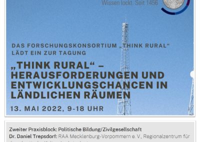 Think Rural! Tagung an der Uni Greifswald.