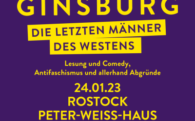 Undercover zwischen „echten Männern“ – ein Abend mit Tobias Ginsburg (24.01.23)