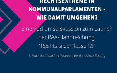 Rechts sitzen lassen?! – Podiumsdiskussion zum Umgang mit Rechtsextremen in Kommunalparlamenten